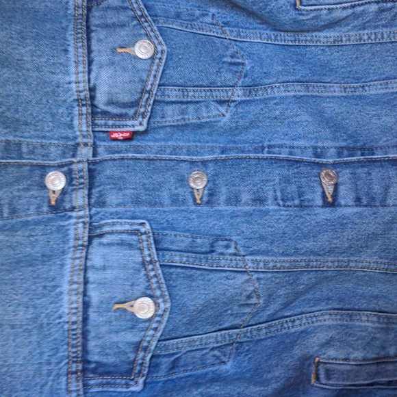 Levis Strauss Size XS Button Down Denim Look Jean Jacket - Picture 2 of 11